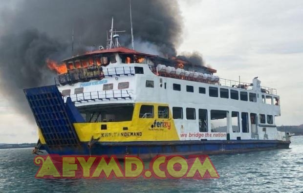 Kapal Pengangkut 122 Pemudik Natal di Batam Terbakar, Seluruh Penumpang Selamat